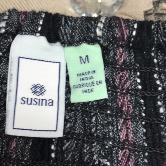 Susina Nordstrom Textured Stripe Button-front Mid Dress - Picture 3 of 6